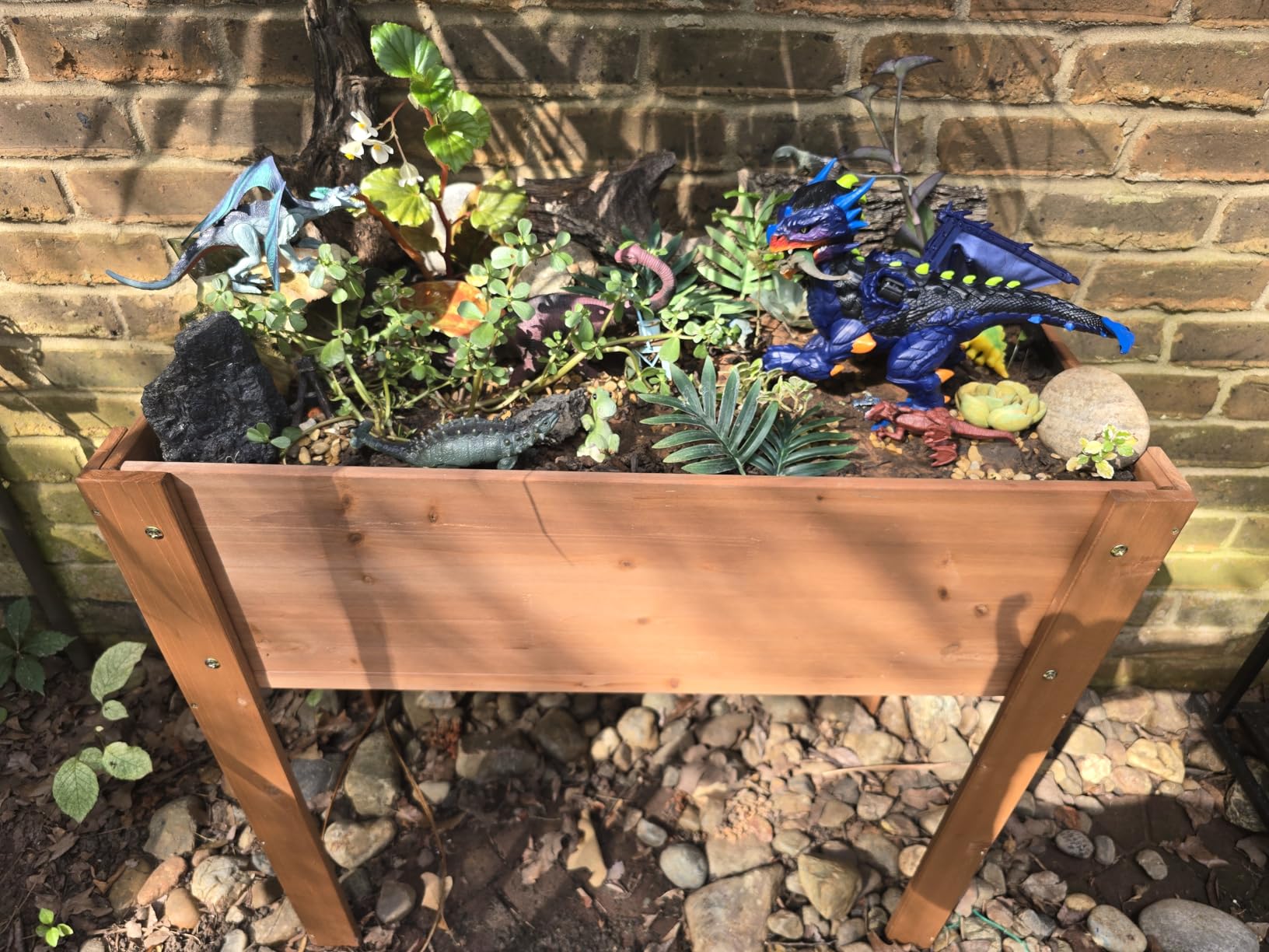 48×24×30 Inch Raised Garden Bed with Legs, Solid Wood Elevated Planter Box Stand with Liner for Outdoor Patio, Backyard & Balcony customer photo 1