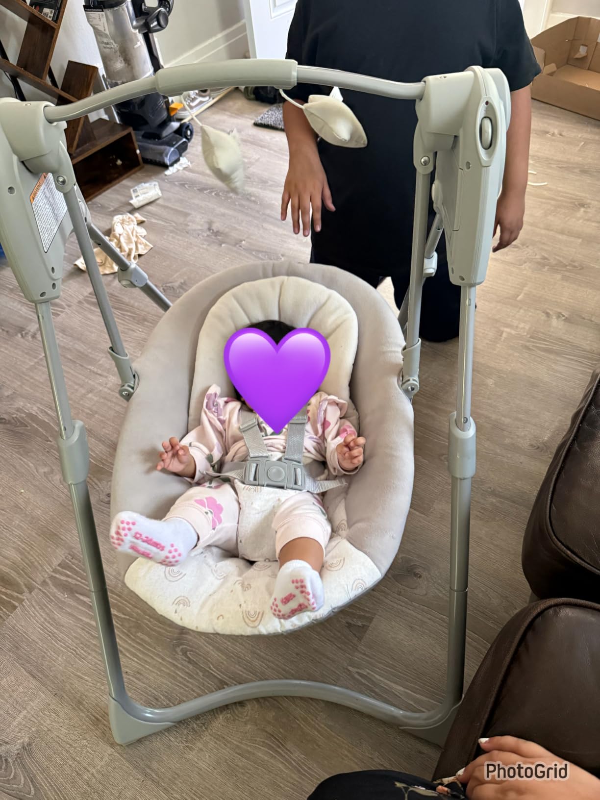 Graco Slim Spaces Compact Baby Swing, Reign customer photo 1