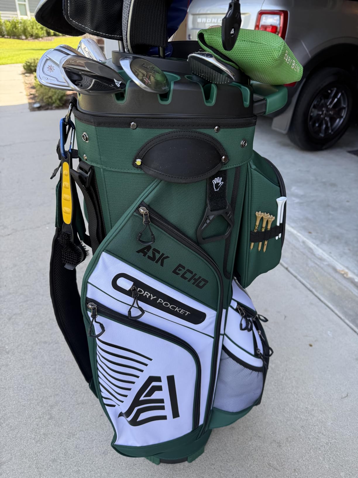 ASK ECHO T-Lock Golf Cart Bag, Quiet 14-Way Full-Length Divider customer photo 2