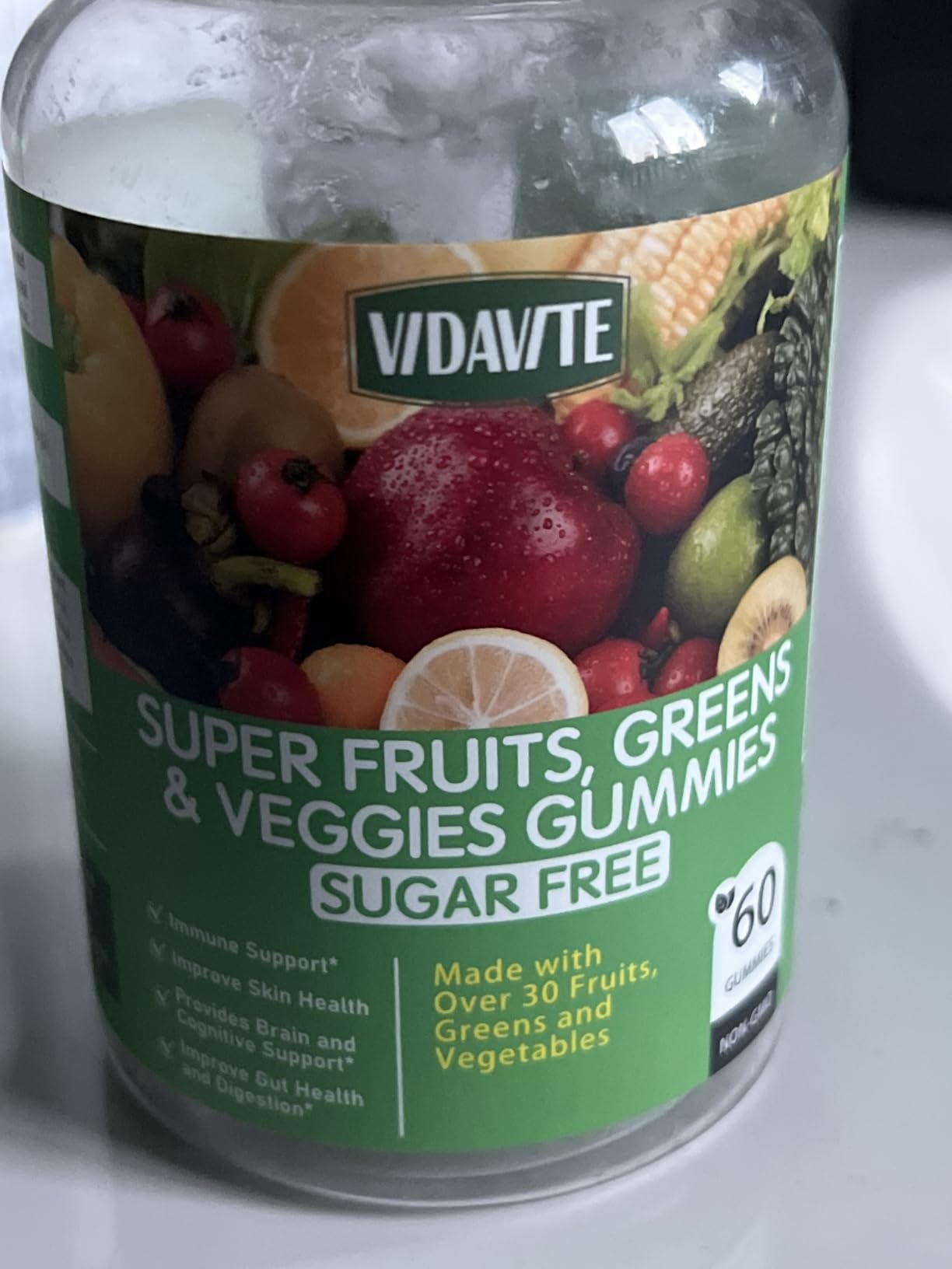 Sugar-Free Super Greens Gummies — Fruits and Veggies Supplement (30-Days) customer photo 1