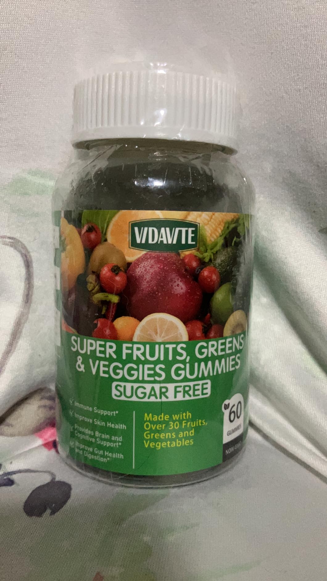 Sugar-Free Super Greens Gummies — Fruits and Veggies Supplement (30-Days) customer photo 2