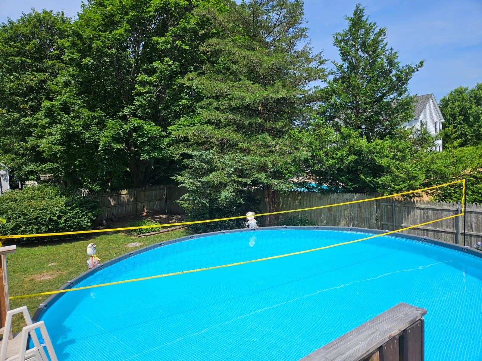Volleyball Net for Backyard Portable, 32x3 FT Anti-Sag Net with Steel Poles customer photo 1