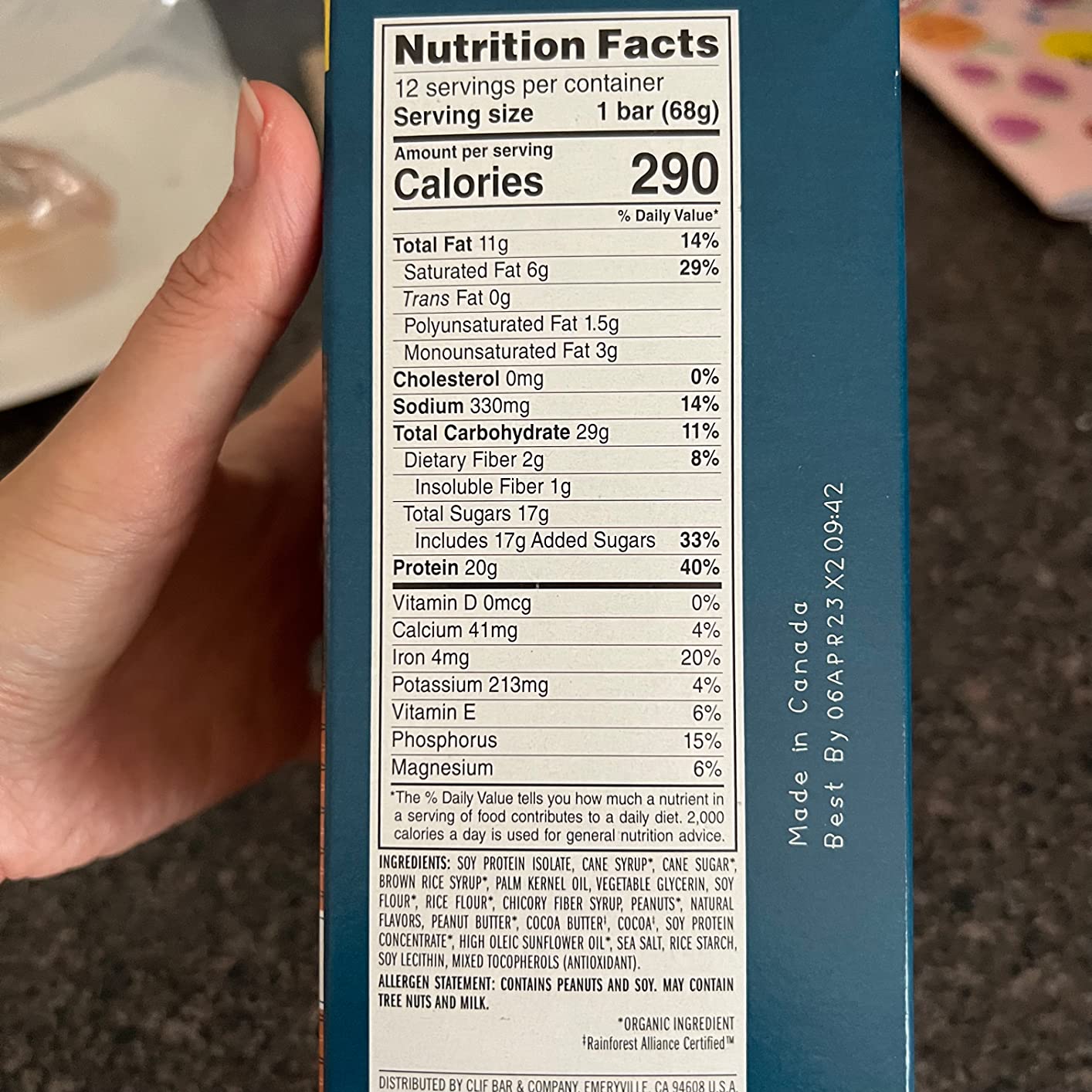 CLIF BUILDERS Protein Bars, Chocolatey Peanut Butter, Gluten Free, 12 ct customer photo 1