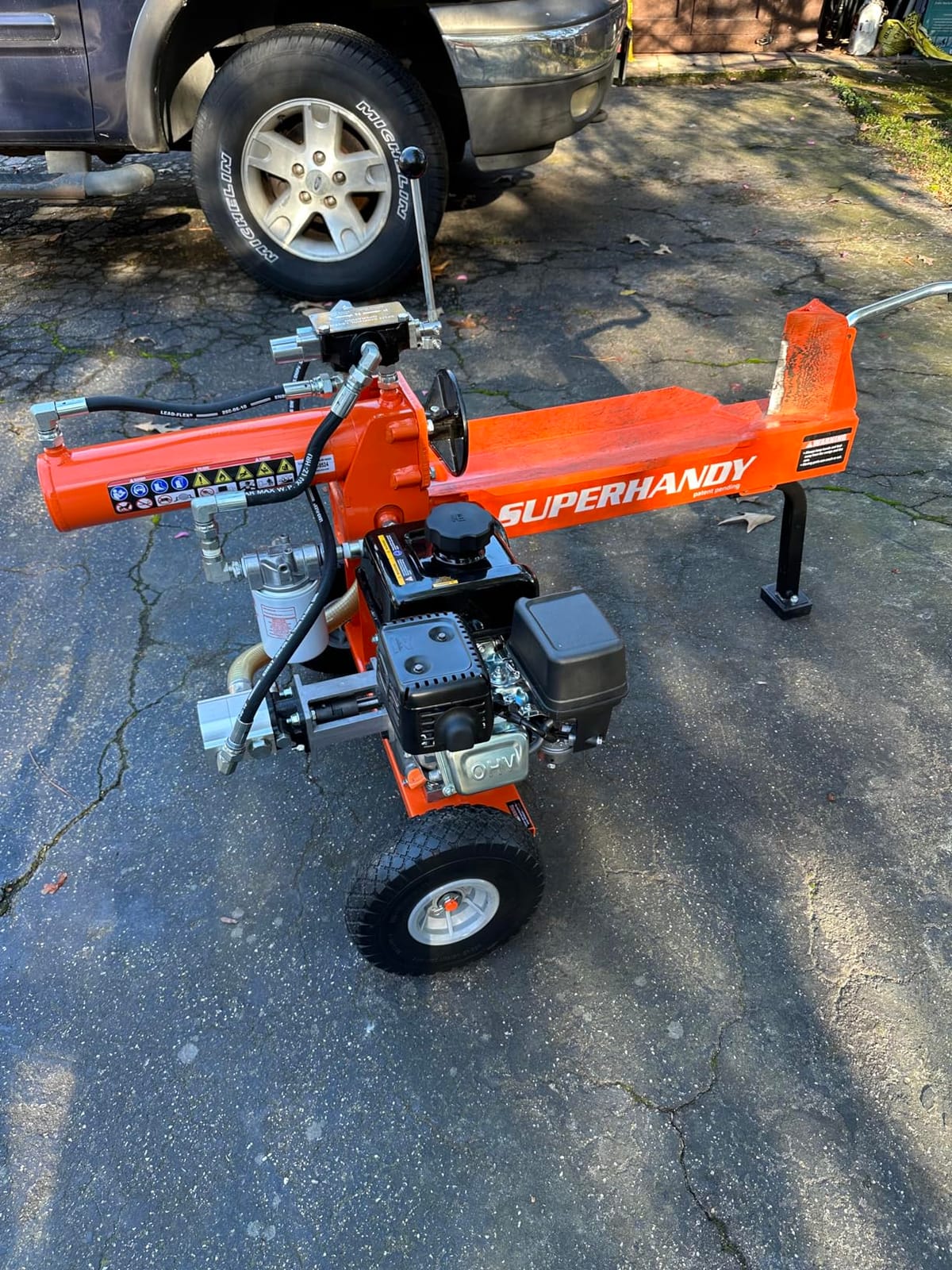 SuperHandy Hydraulic Log Splitter, 20 Ton, Firewood Wood Splitter customer photo 1