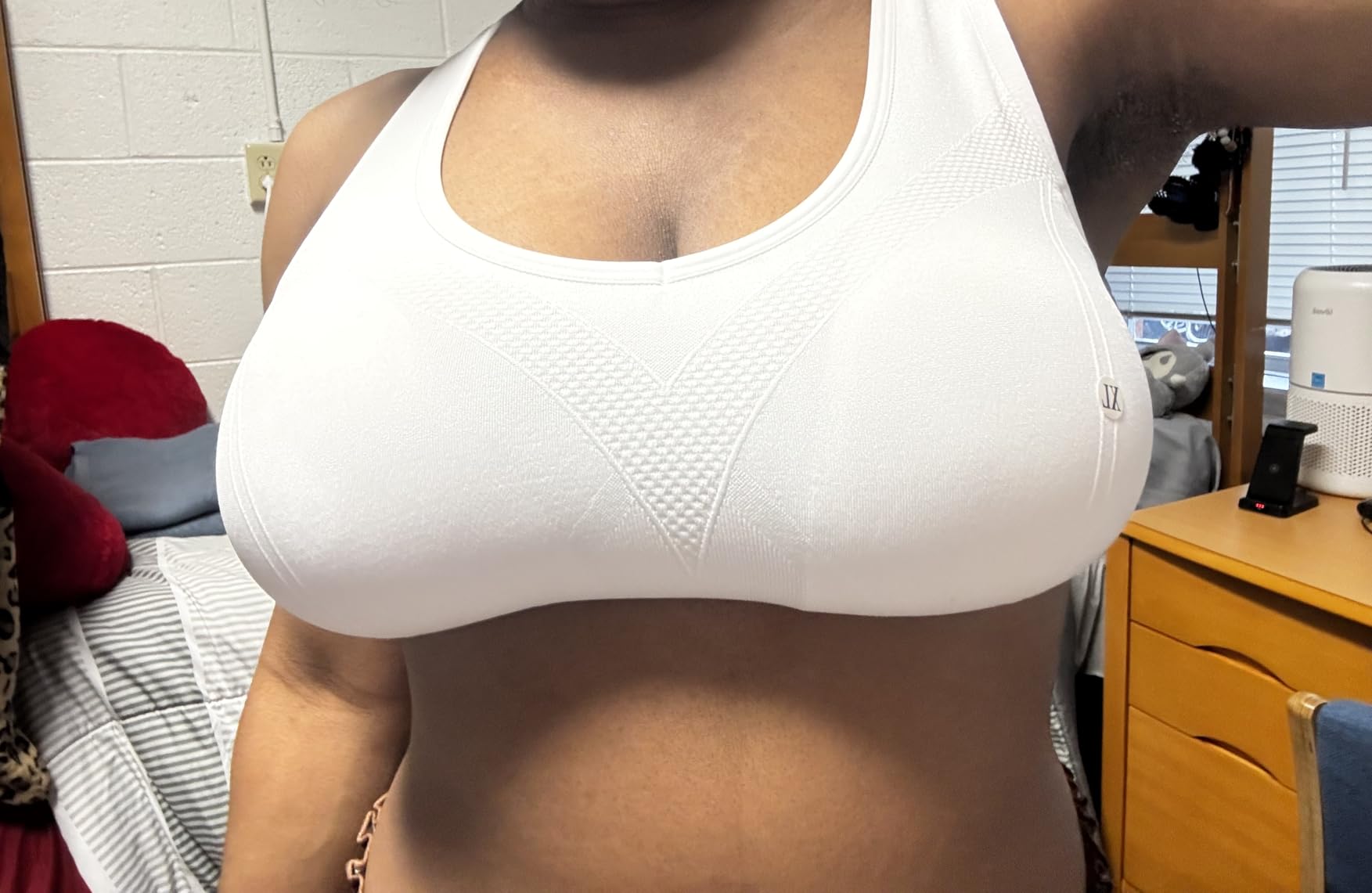 FITTIN Supportive Sports Bra for Large-Bust: 12-Hour Zero-Pressure Comfort customer photo 2
