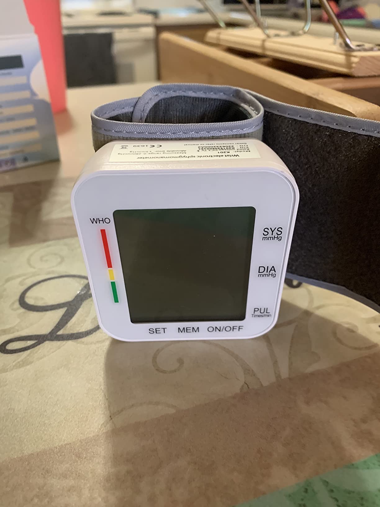 Greetmed Wrist Blood Pressure Monitor Automatic Talking Wrist Blood Pressure Cuff Digital Full Screen LED Display Bp Machine Adjustable Bp Cuff Voice Broadcast Health Care for Home Use customer photo 1
