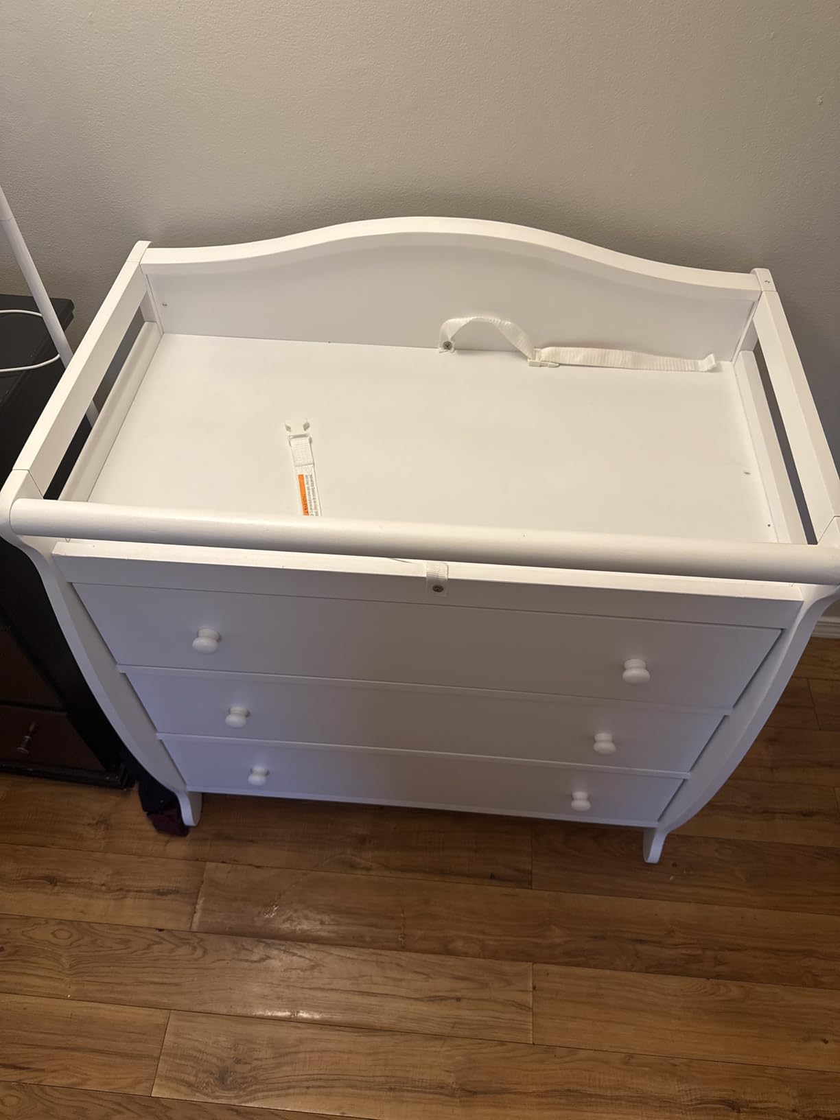 Costzon 3-Drawer Changing Table, Infant Diaper Changing Station with Drawers, Safety Rails & Strap, Baby Changing Table Dresser for Nursery, Easy Assembly (White) customer photo 2