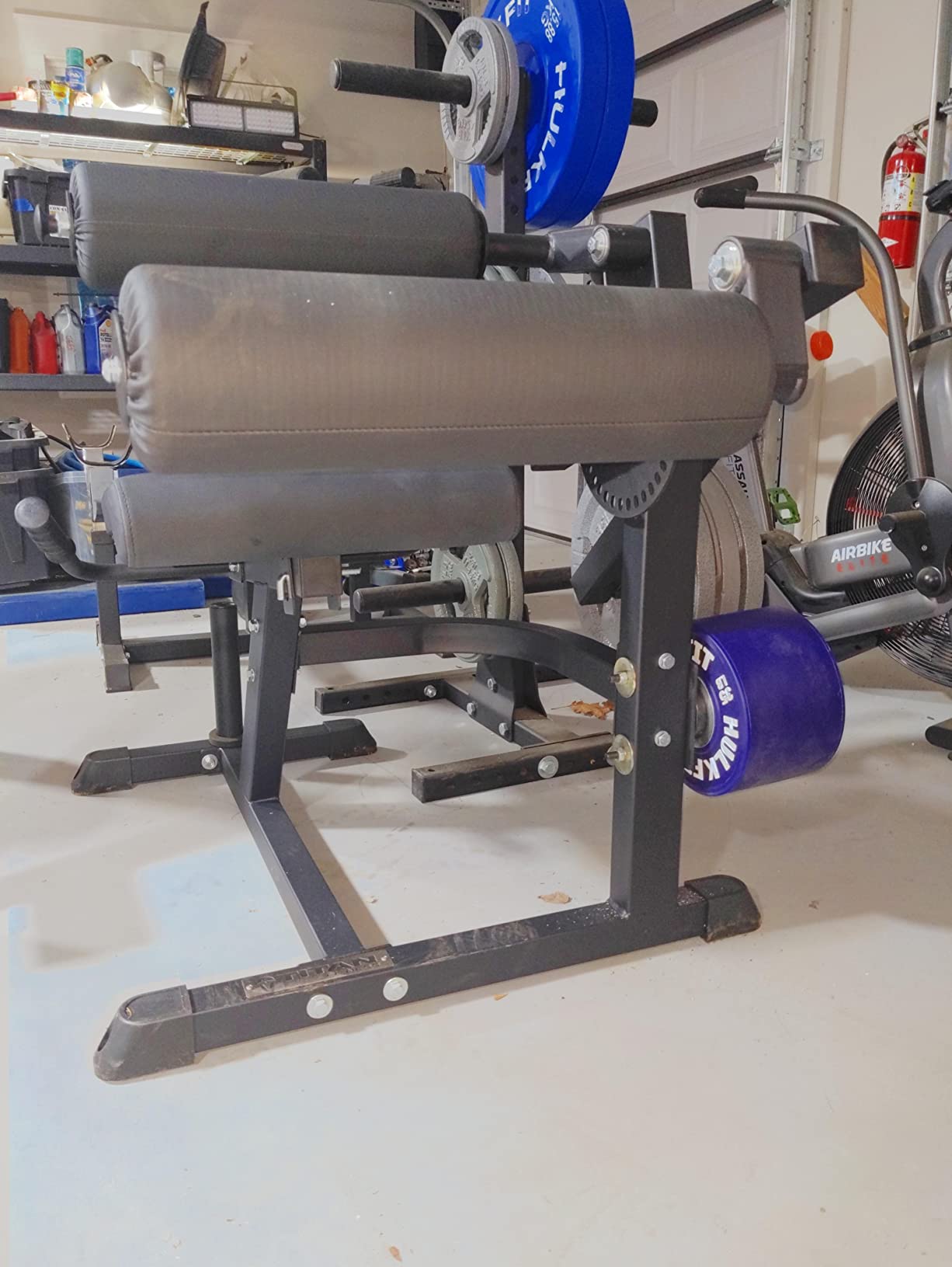 Titan Fitness Plate-Loaded Adjustable Leg Extension and Curl Machine, Rated 300 LB, Lower Body Specialty Machine for Extension and Curls, Muscle Focus on Thigh, Quads and Hamstrings customer photo 2