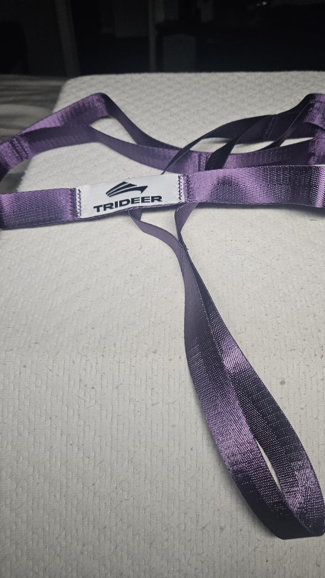 Trideer Non-Elastic Stretching Strap with Loops for Physical Therapy & Rehab, Knee Hip Leg ROM Post-Surgery, Yoga Strap for Stretching, Leg Lifter Strap Mobility Aid, Hamstring Calf Back customer photo 2