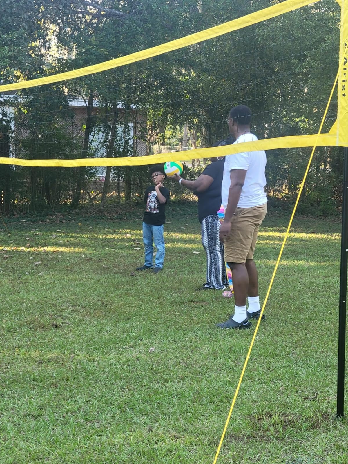 Heavy Duty Volleyball Net Outdoor with Steel Anti-Sag System, Adjustable Aluminum Poles, Professional Volleyball Nets Set for Backyard and Beach, Volleyball and Carrying Bag customer photo 2