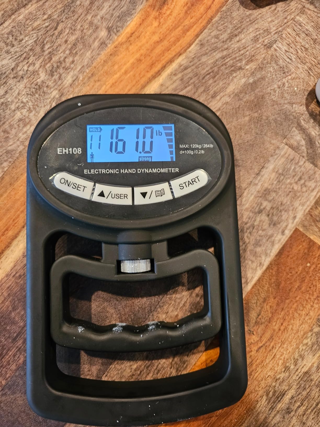 Grip Strength Tester, Hand Grip Dynamometer with Trainer customer photo 2