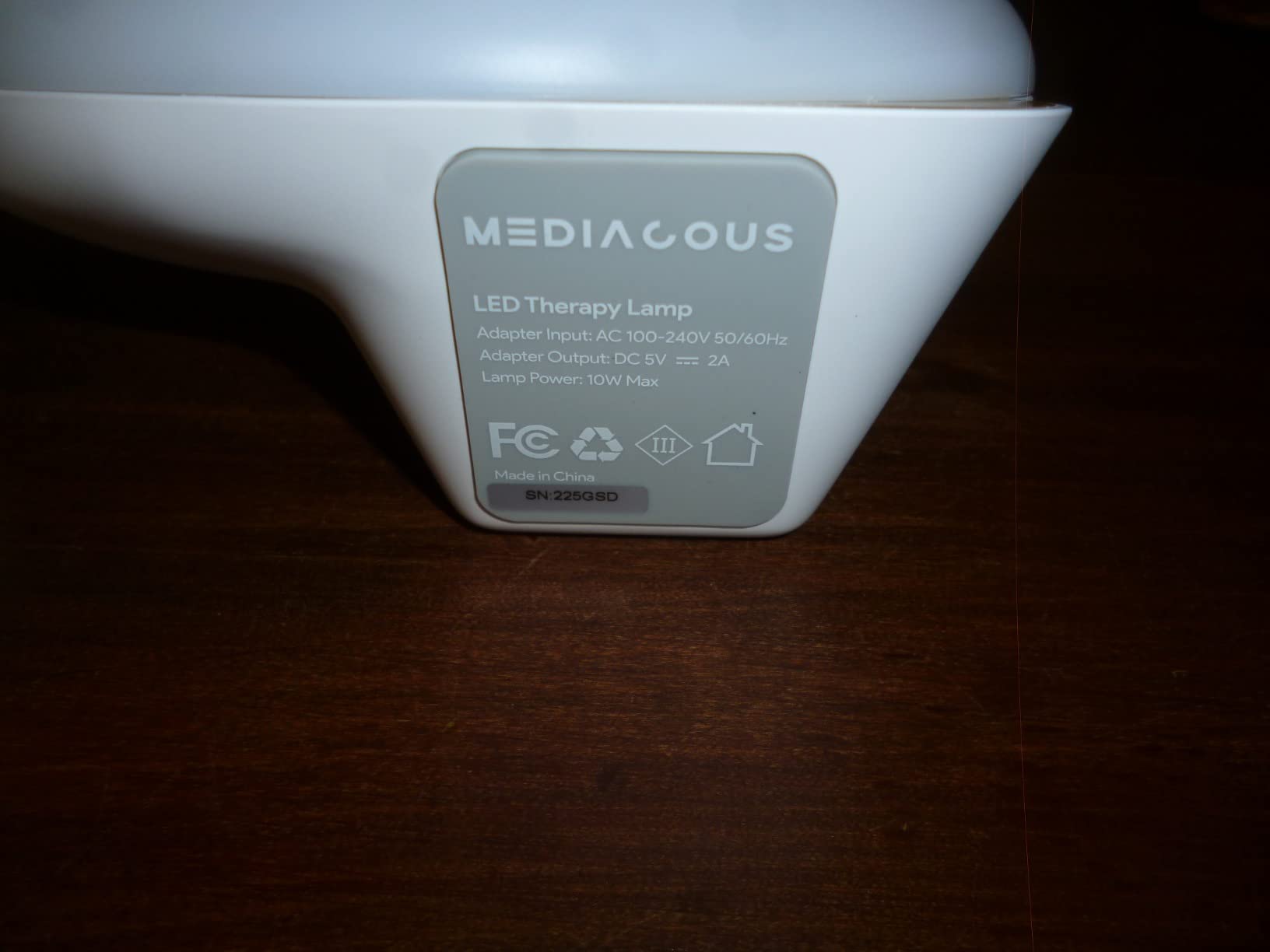 MediAcous Light Therapy Lamp, UV-Free 10000Lux Therapy Light with Timer customer photo 2