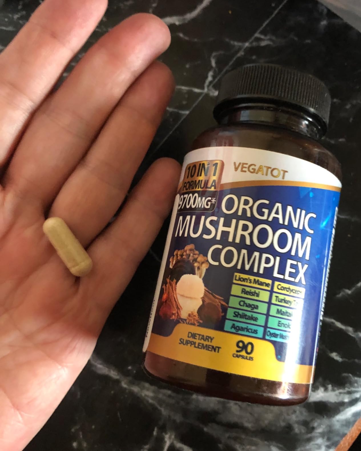 Vegatot Premium Mushroom Complex 10-in-1 with Lion's Mane, 150 Capsules customer photo 1