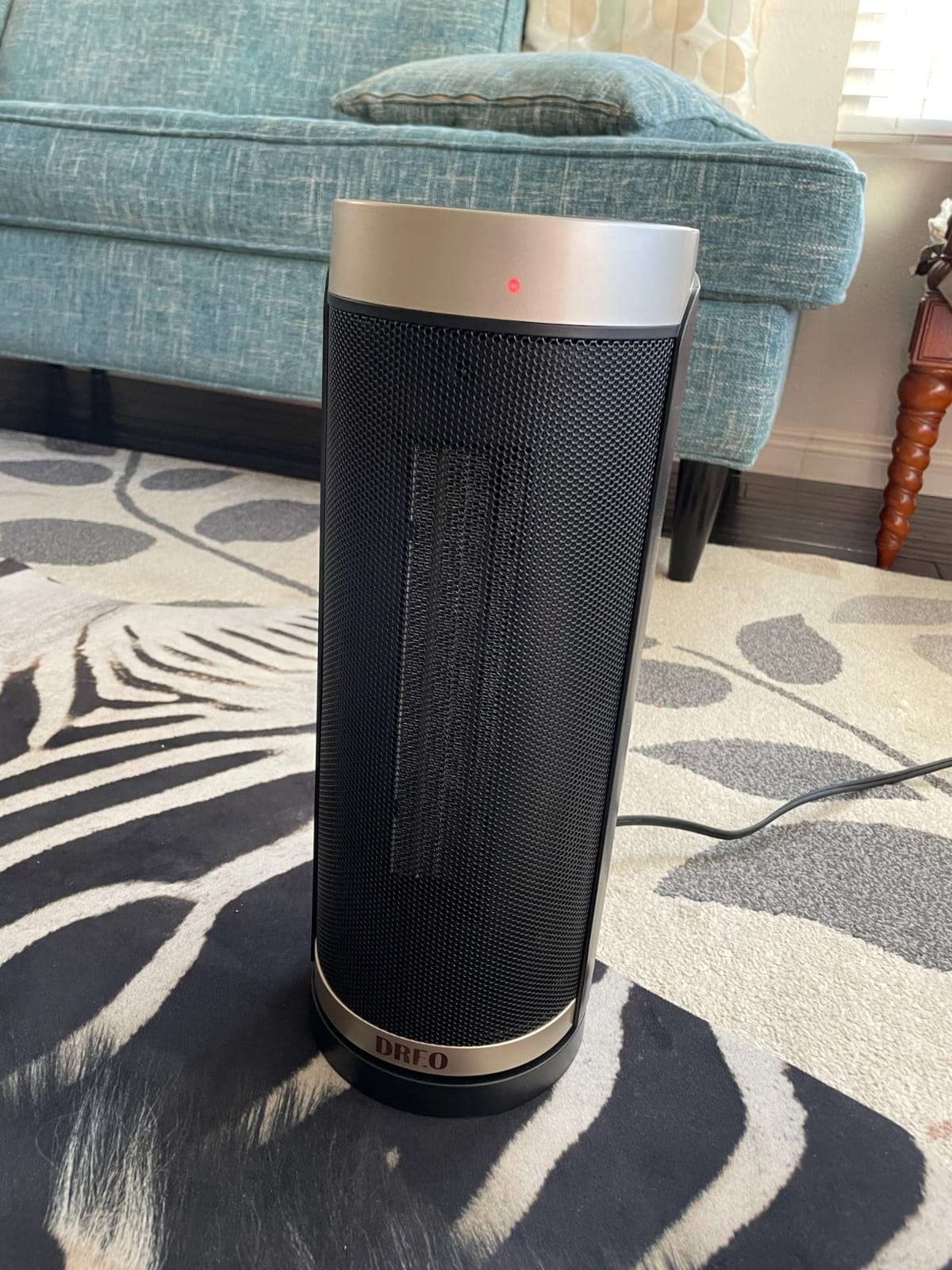 DREO 1500W Electric Space Heater with Remote for Large Room Bedroom,16 Inch customer photo 1