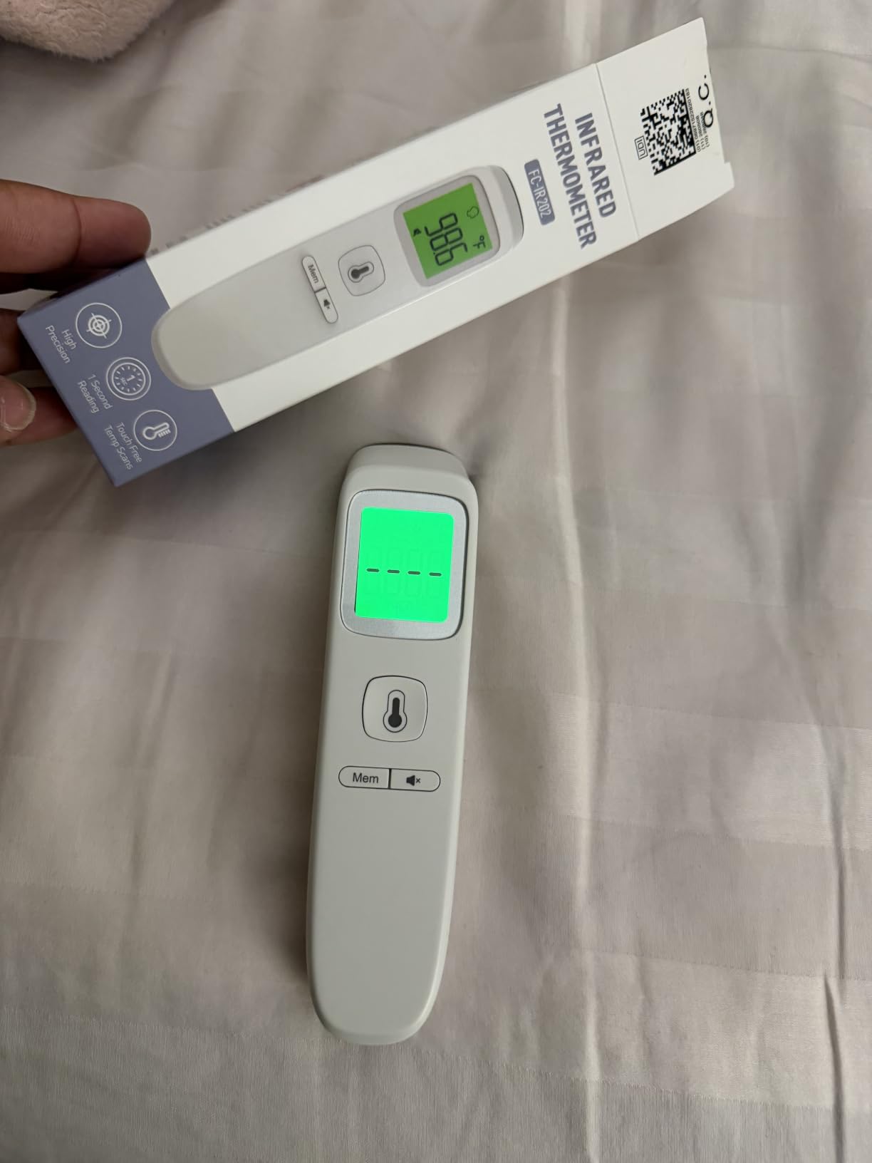 No-Touch Thermometer for Adults, Kids, Babies, 1-Sec Fast Accurate (Black) customer photo 2