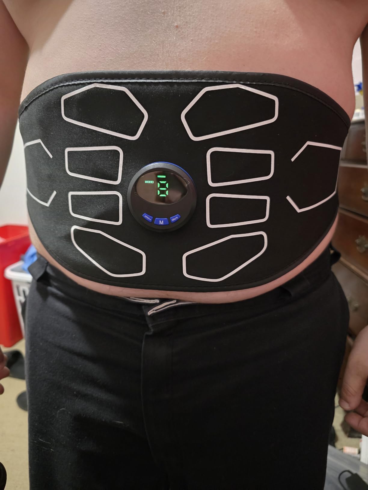 MarCoolTrip MZ ABS Stimulator, Ab Machine, Abdominal Toning Belt Muscle Toner Fitness Training Gear Ab Trainer Equipment for Home MZ-7 customer photo 2