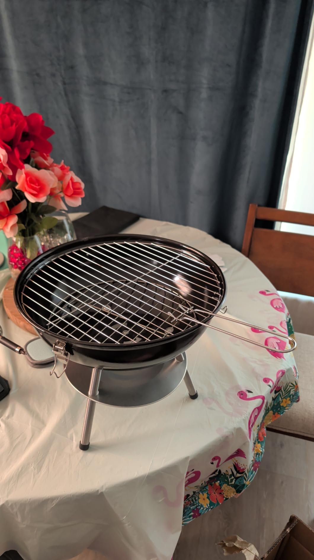 Gas One – 14-inch Portable Barbecue Grill with 3-Point Locking Lid for Heat Preservation – Dual Venting System – Small Charcoal Grill for Backyard, Camping, Boat customer photo 2