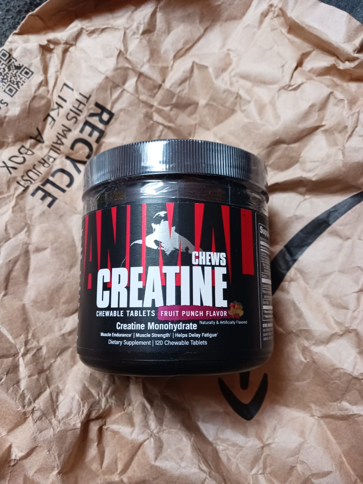 Animal Creatine Monohydrate Chews for Men & Women | Fruit Punch 120 Count customer photo 1