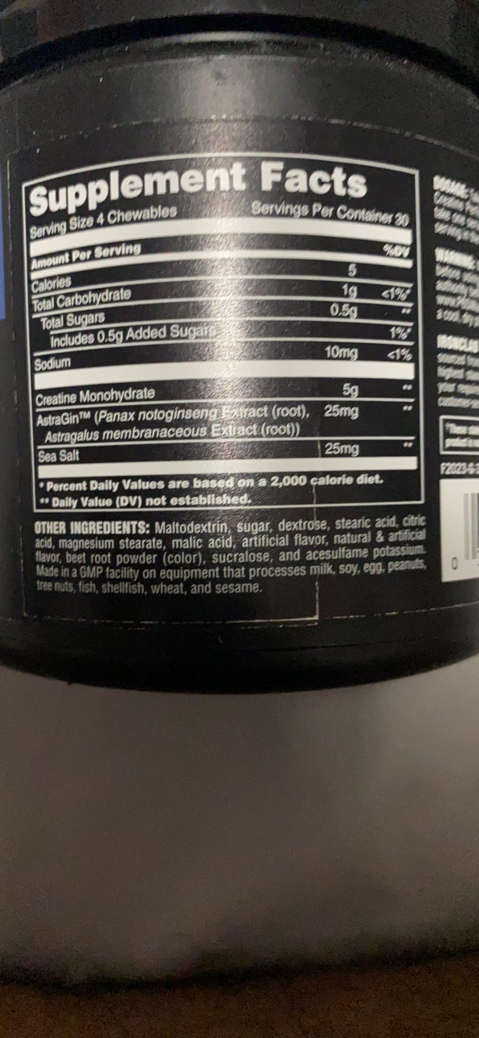 Animal Creatine Monohydrate Chews for Men & Women | Fruit Punch 120 Count customer photo 2