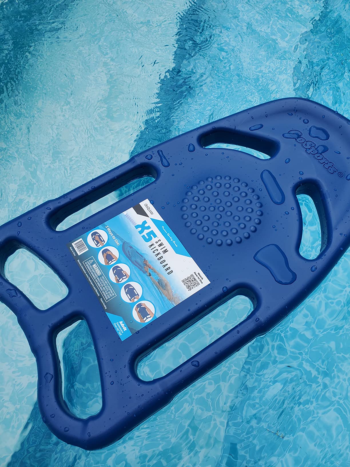 GoSports Swim Kickboard for Swimming Training - Choose Adult Size or Kids Size - X5 Pool Exercise Kickboard customer photo 1