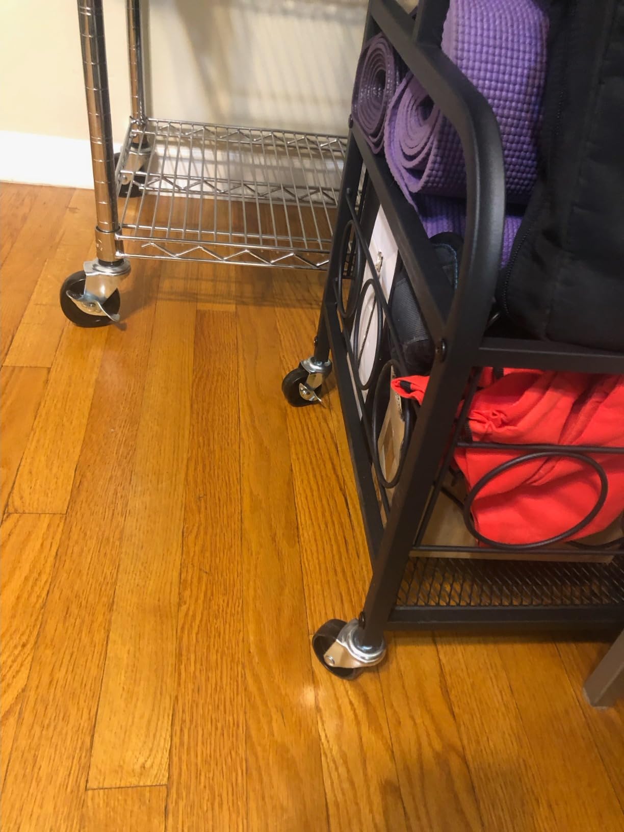 VOPEAK 3-Tier Dumbbell Rack with Wheels, Weight Rack for Home Gym Storage customer photo 1