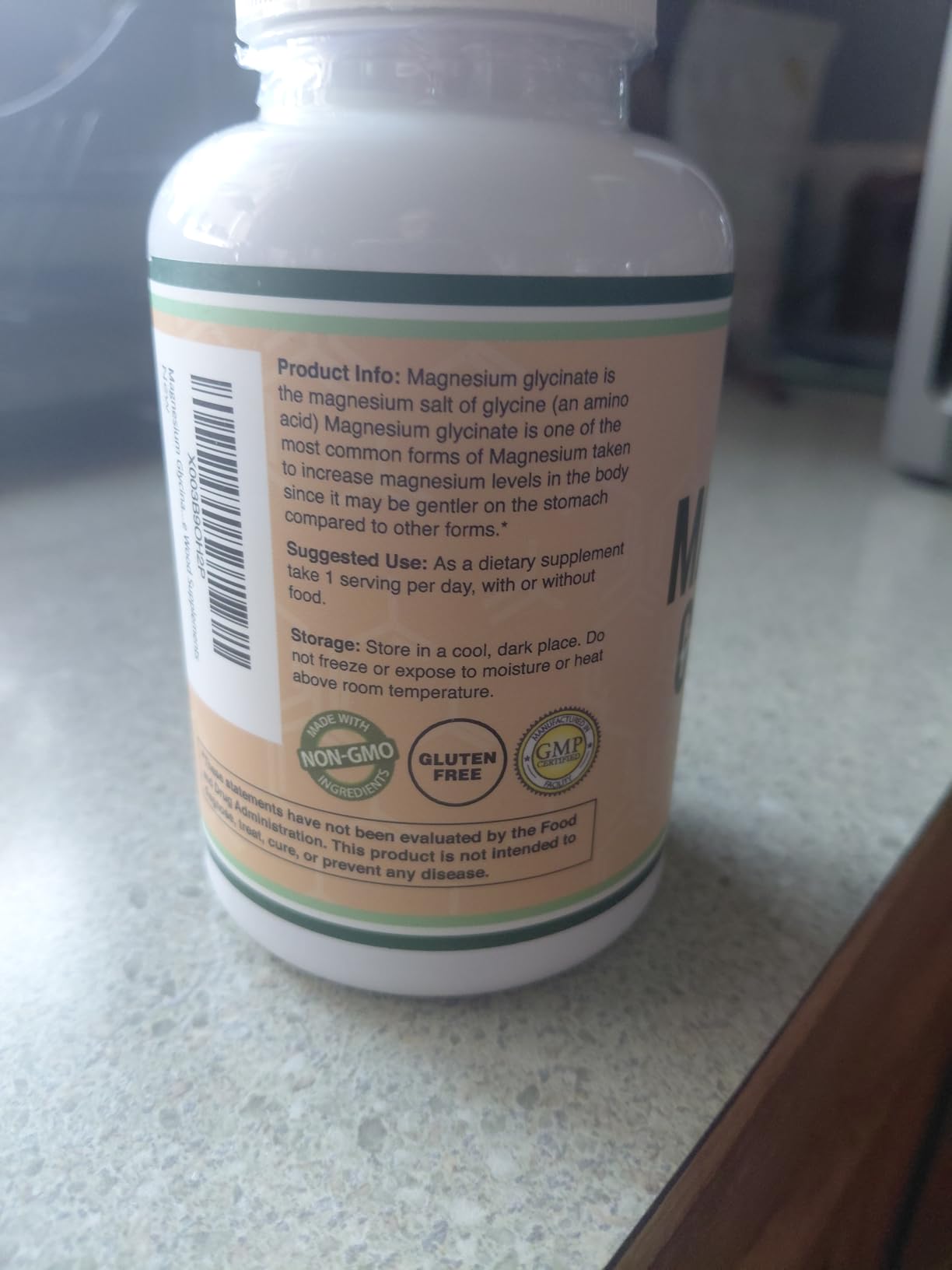 Magnesium Glycinate 400mg for Sleep, Relaxation, and Recovery, 180 Capsules customer photo 1