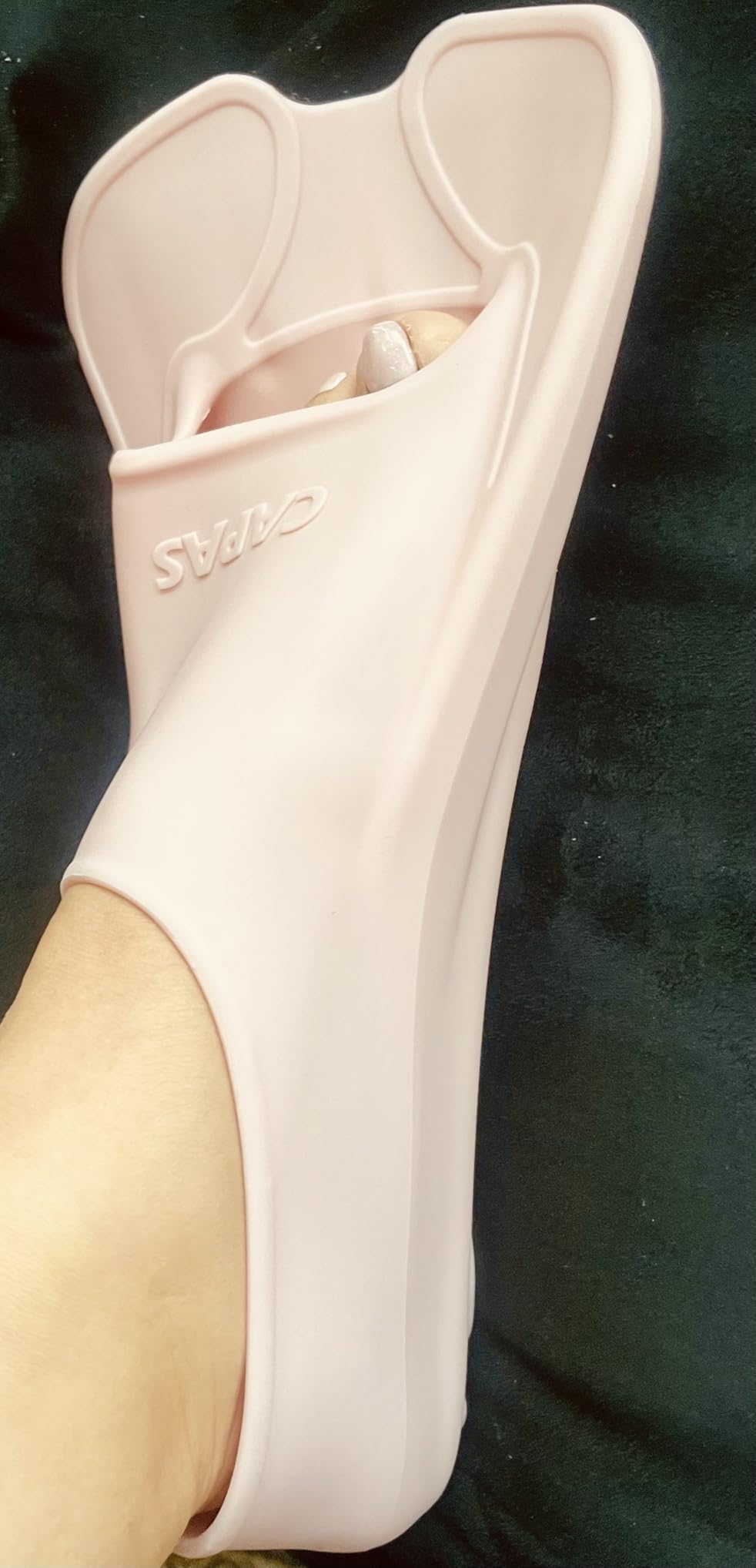 CAPAS Swim Training Fins, Short Blade Pool Lap Swimming Fins with Mesh Bag customer photo 1