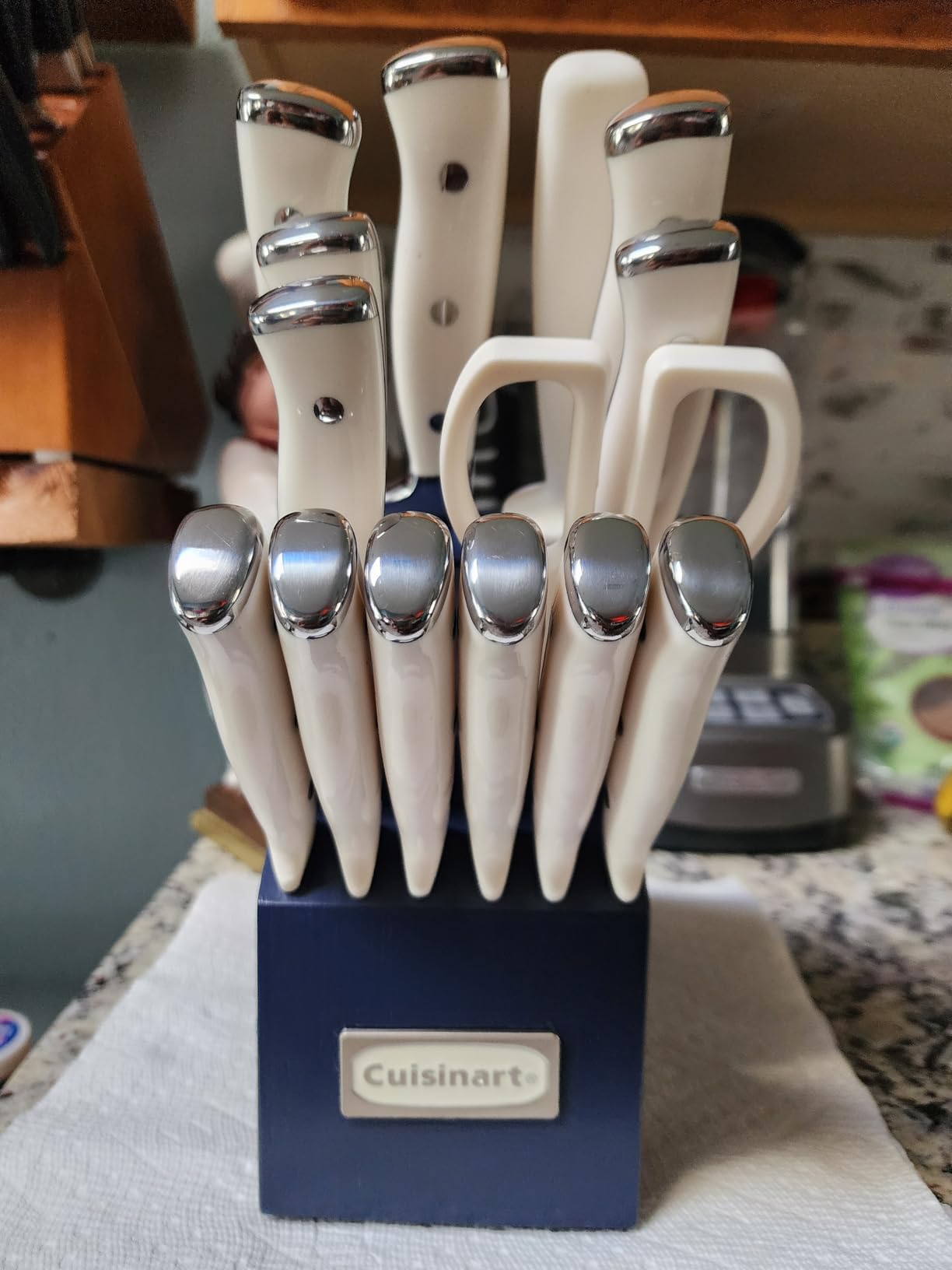 Cuisinart 15-Piece Knife Set with Block, High Carbon Stainless Steel, Forged Triple Rivet (Black/Black) customer photo 1