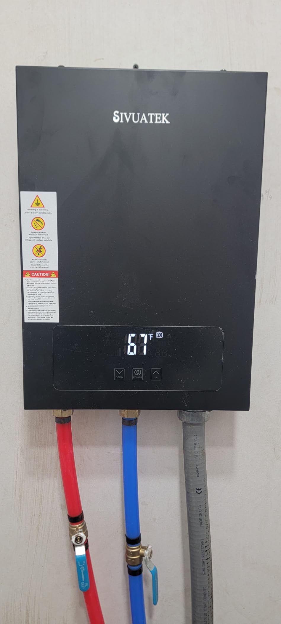 18kW Tankless Water Heater Electric 240V,Self-Modulating customer photo 1