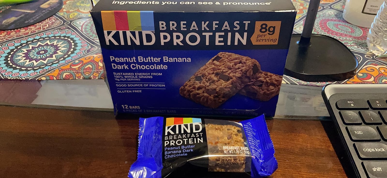 KIND PB Banana Dark Choc Protein Breakfast Bar 6 Count, 10.58 OZ customer photo 1