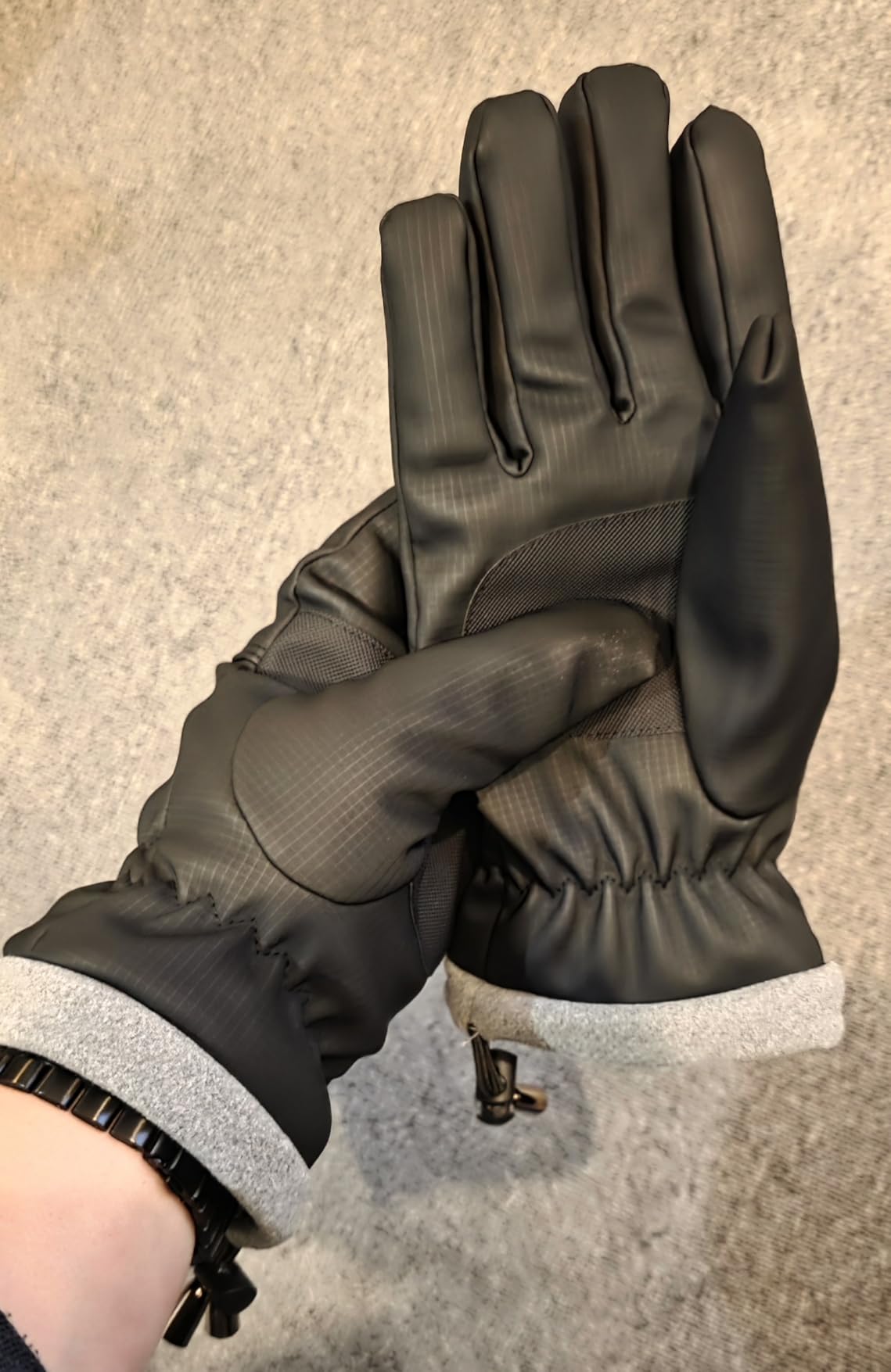 ihuan Winter Waterproof Ski Gloves Men Women, Snow Warm Cycling Cold Weather, Driving Biking Running customer photo 1