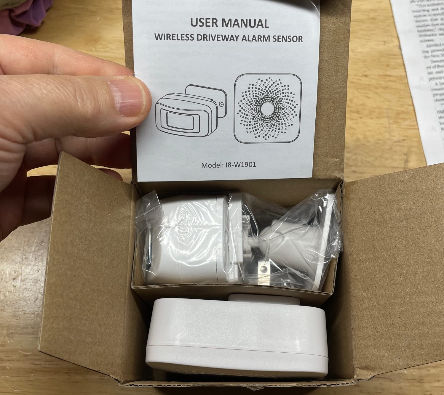 Driveway Alarms Wireless Outside, Weatherproof Motion Sensor Alarm System customer photo 1
