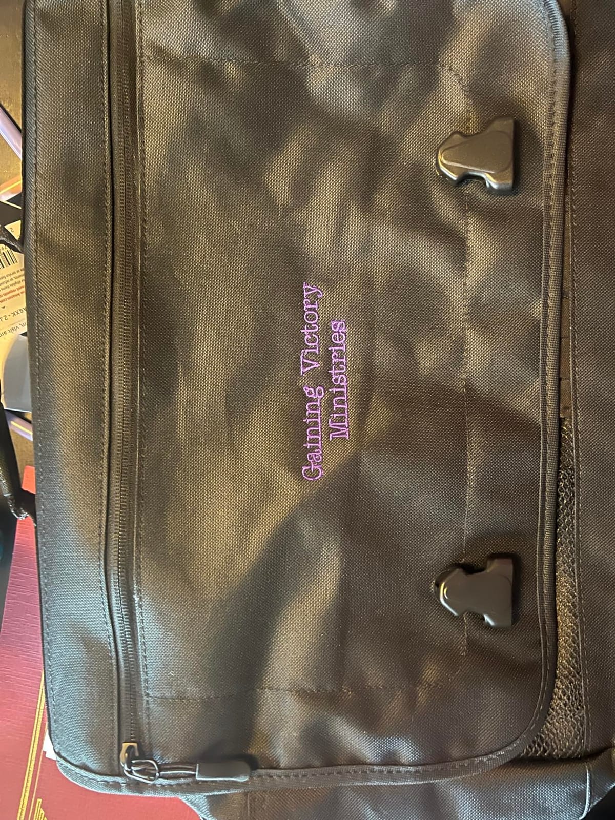 Personalized Messenger Laptop Briefcases - Add Your Embroidered Text, Monogram or Logo - Custom Shoulder Bag customer photo 1