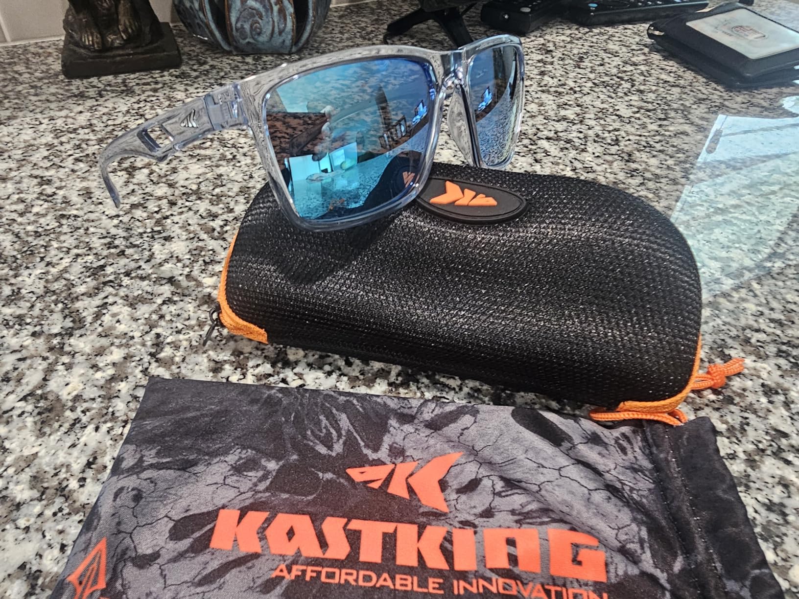 KastKing FlatRock Polarized Sport Sunglasses for Men & Women, UV Protection customer photo 2