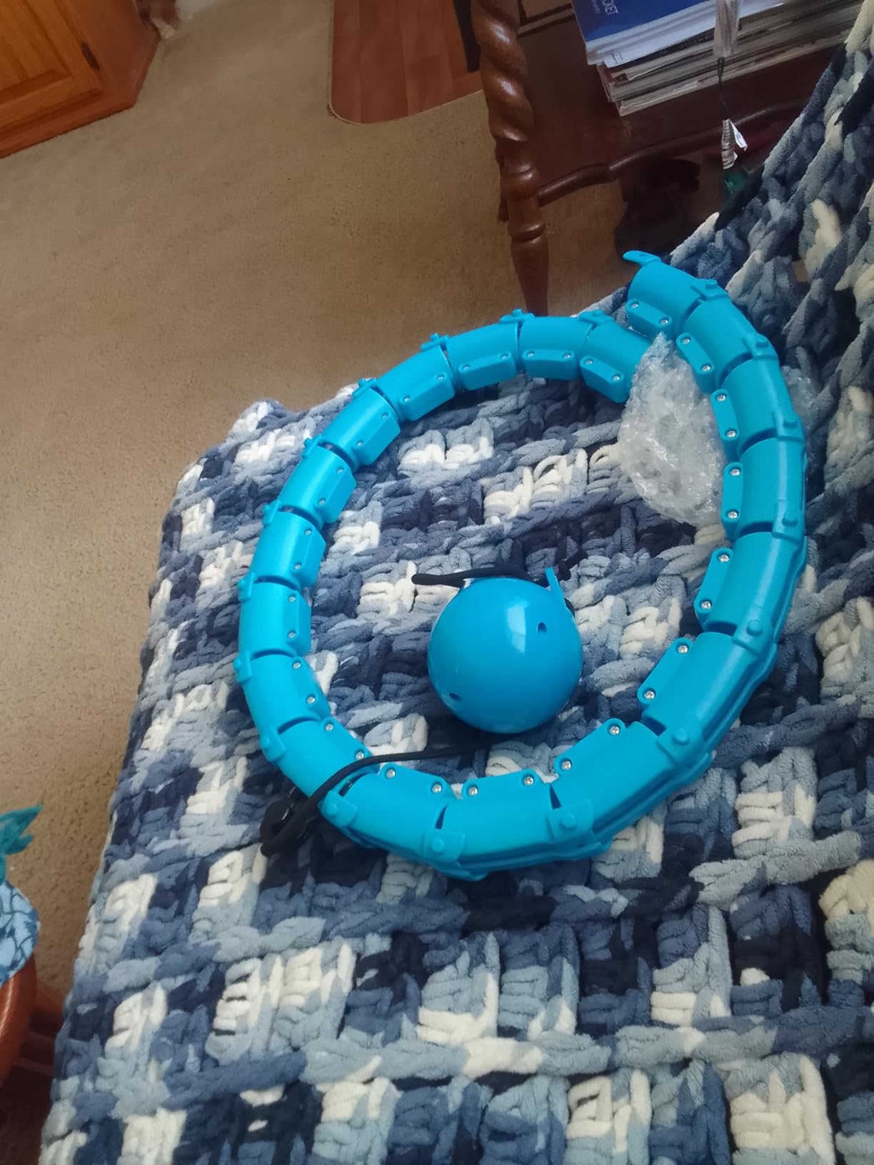JKSHMYT Weighted Hula Circle for Adults Weight Loss, Infinity Fitness Hoop customer photo 1