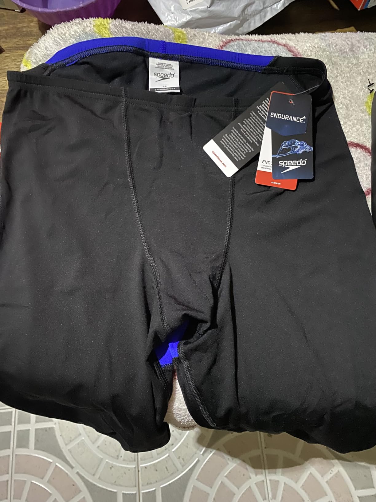 Speedo Men's Swimsuit Jammer Endurance+ Splice Team Colors customer photo 2