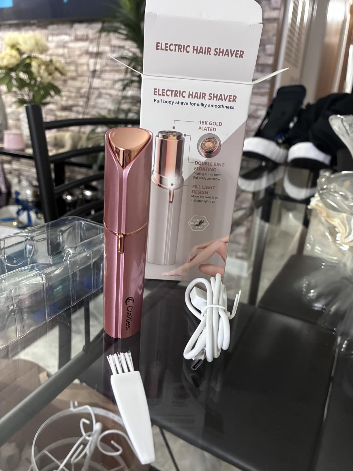 Flawless Facial Hair Remover for Women Painless Face Shaver -Mini Hair Remover, Electric Razor Shaver Portable Bikini Epilator for Lips, Chin, Armpit, Peach Fuzz, Fingers customer photo 1