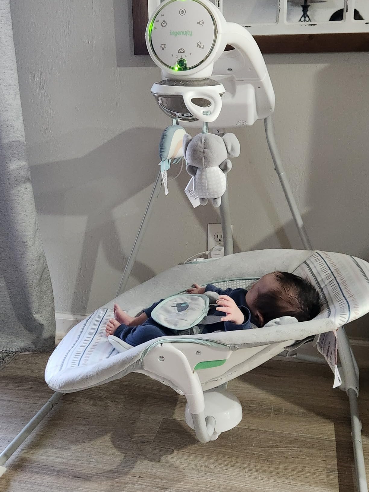 Ingenuity InLighten 5-Speed Baby Swing for Infant, Newborn to 9 Months, Van customer photo 1