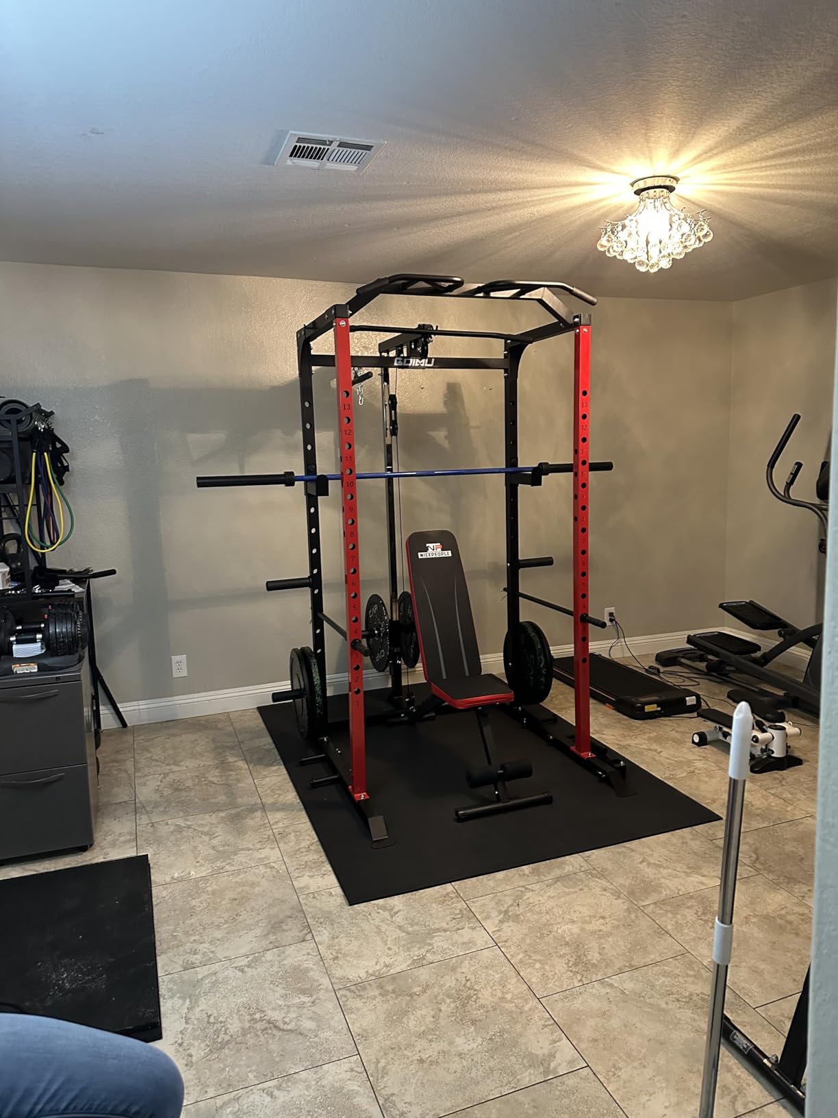 HAPBEAR Large Exercise Mat-6'x4'/7'x5'/6'x8'/6'x9'/6'x10'/6'x12'x 1/3