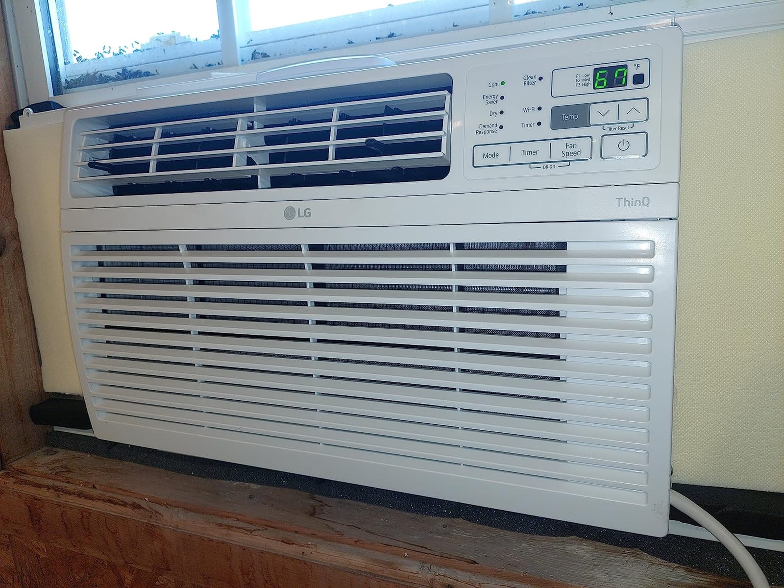 LG 10000 BTU Window Air Conditioners [2023] Remote Control WiFi App Ultra-Quiet Washable Filter Cools 450Sq.Ft for Medium & Large Room AC Unit air conditioner Easy Install White LW1017ERSM1 customer photo 2