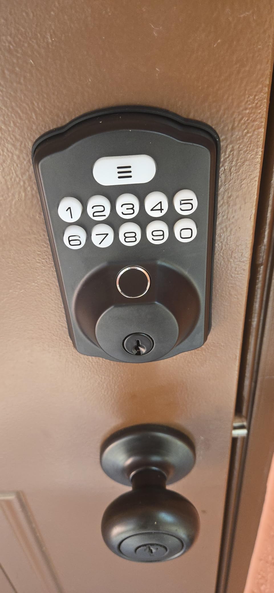 Veise KS02A Fingerprint Door Lock, Keypad Deadbolt, Matte Black customer photo 2