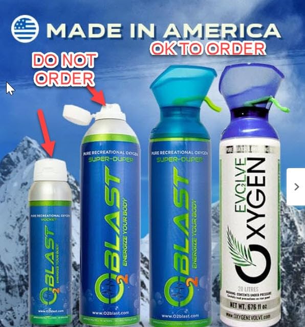 O2 Blast - Portable Oxygen Can with Flip-Top Cap for Travel, 10L, 6-Pack | Filled with 99.99% Pure Oxygen Designed for Active Lifestyles, Hiking, Camping, Outdoor Recreation, Sporting, Road Trips customer photo 1