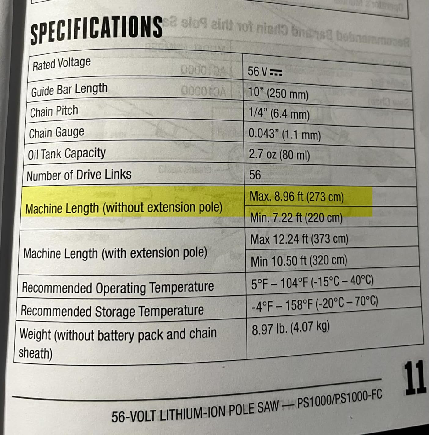 EGO Power+ Pole Saw for Tree Trimming, Cordless Electric Pole Saw with Telescopic LED Cut Line Indicator, Includes 56V 2.5Ah Battery and Charger - PS1001 customer photo 2