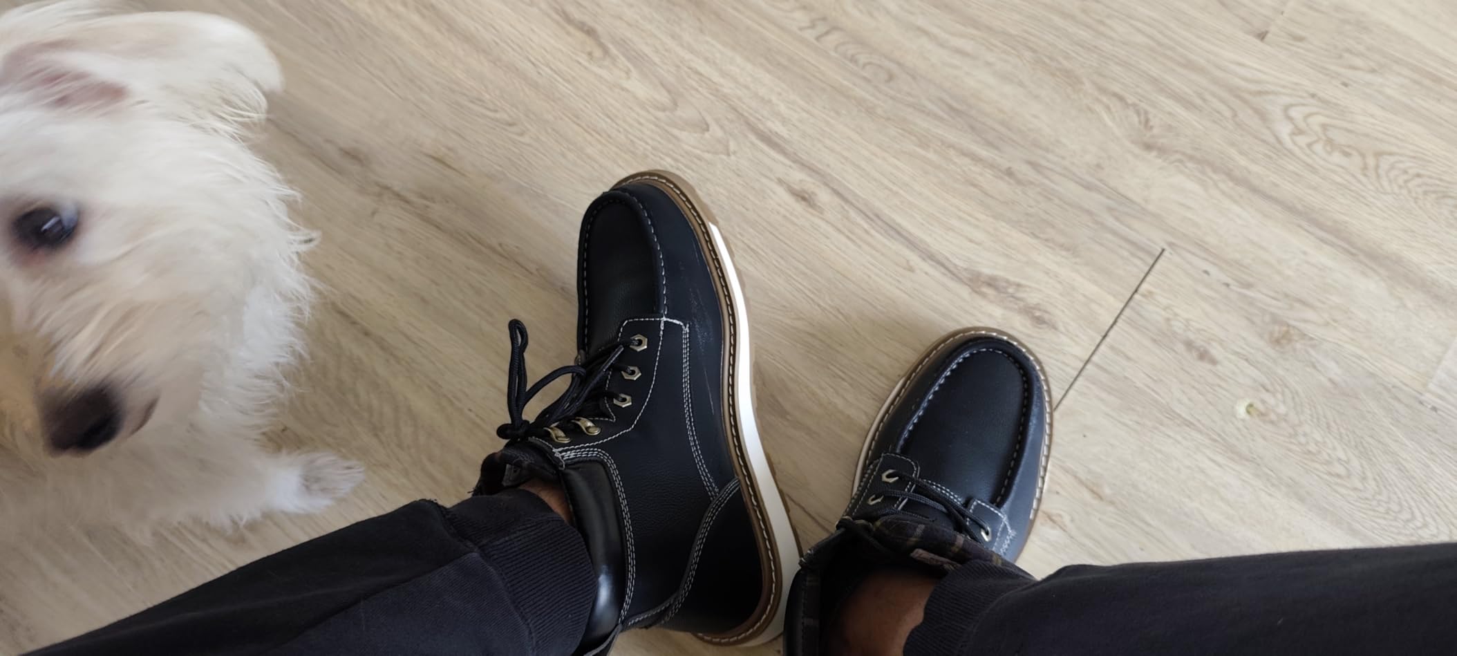 KELODON Waterproof Steel Toe Boots For Men 6