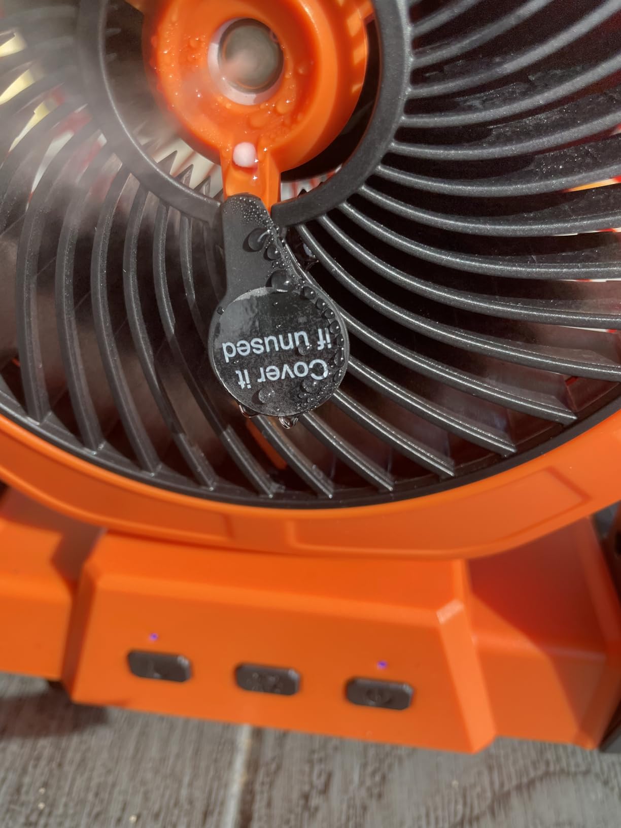 Ausic Portable Misting Fan for Outdoor Cooling, [8-35Hrs] Battery Powered Mist Fans with Water Misters & LED Lantern, 8-Inch, 250mL Tank, for Patios, Home, Outside, Camping, Outdoor&Indoor Use customer photo 2