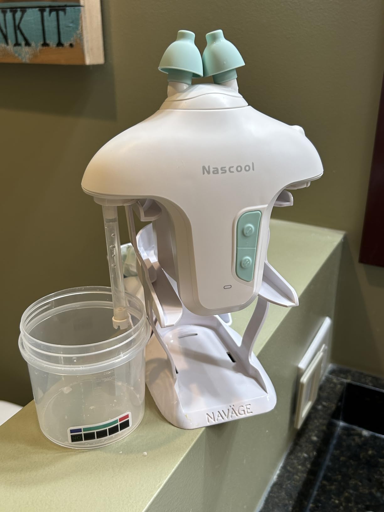 Nascool Electric Nasal Irrigation System with 50 Salt Packets Nose Cleaner customer photo 2