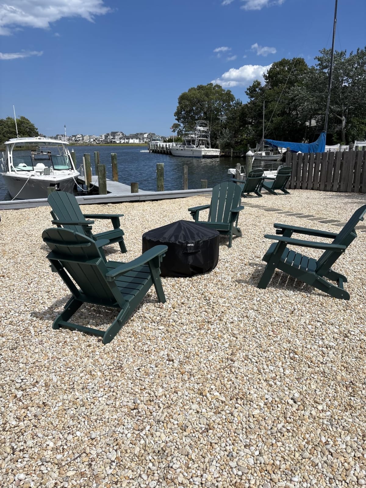 GREENVINES Folding-Adirondack-Chairs Set of 2, HDPE All Weather, Blue customer photo 2