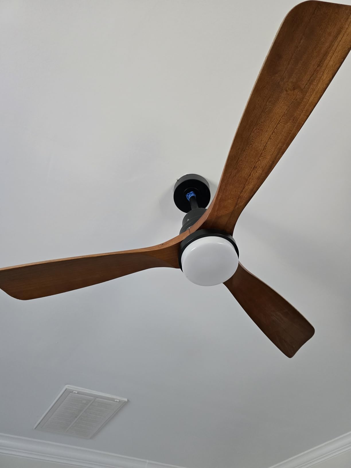 52 Inch Ceiling Fans with Lights and Remote, 3 Solid Wood Blades customer photo 1