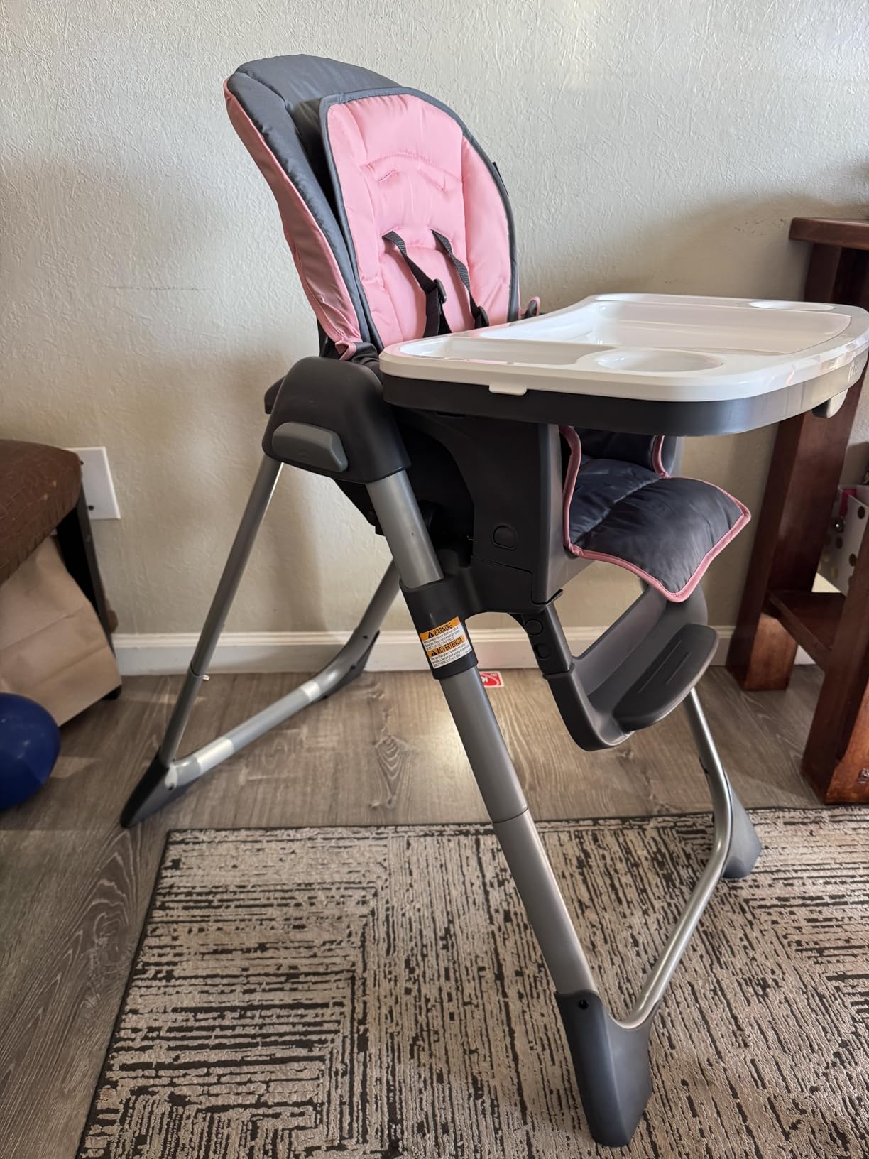Baby Trend Sit Right 2.0 3-in-1 High Chair, Cozy Pink customer photo 2