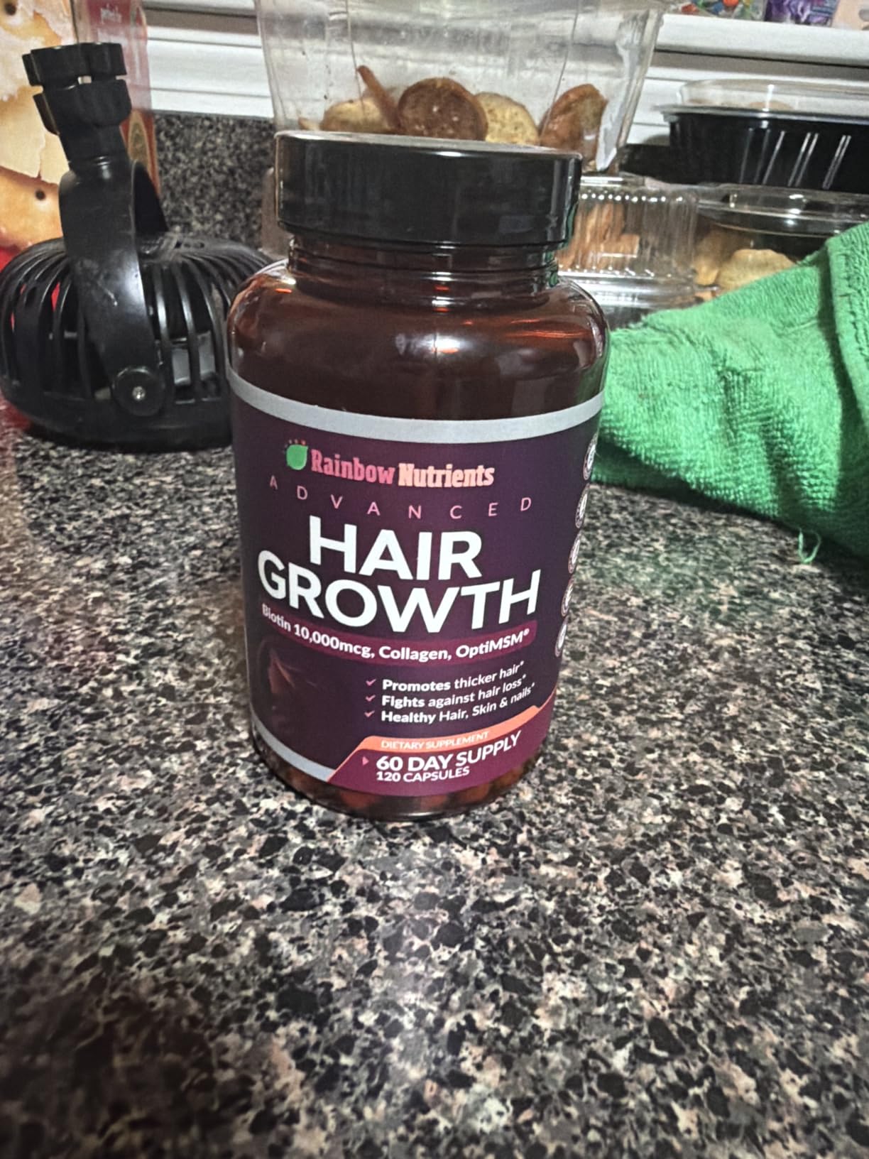 Hair Growth Vitamins for Women | Biotin 10,000mcg, Collagen, Patented OptiMSM®, goMCT®, Saw Palmetto | Naturally Supports Stronger & Healthier Hair, Skin and Nails |Non GMO + Made in USA|60 Day Supply customer photo 1